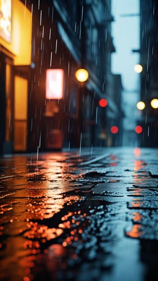 小镇夜雨，只为遇到你