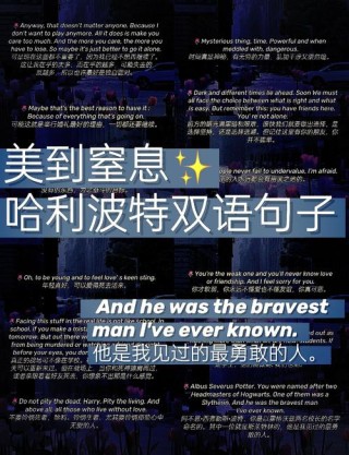 哈利波特中的经典名句，你知道几句