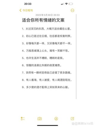 适合所有情绪的句子，通用于各种情绪的句子