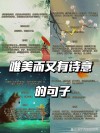 文艺唯美意境的句子，寓意深刻，你最喜欢哪一句