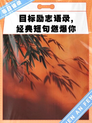 关于目标的名言警句70条经典语录大全