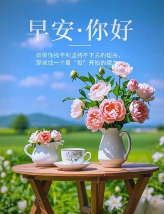 早安心语正能量激励语录，早上好图片带字正能量励志