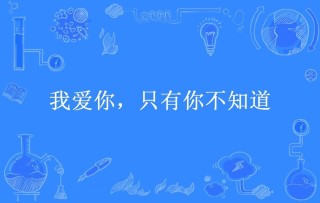 你不知道，我的故事里，只有你