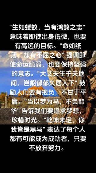 【意志篇】激励人生的一句话的力量：心怀信念，磨砺意志