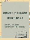 林徽因最火的名句经典语录，林徽因经典名句，人生若只如初见
