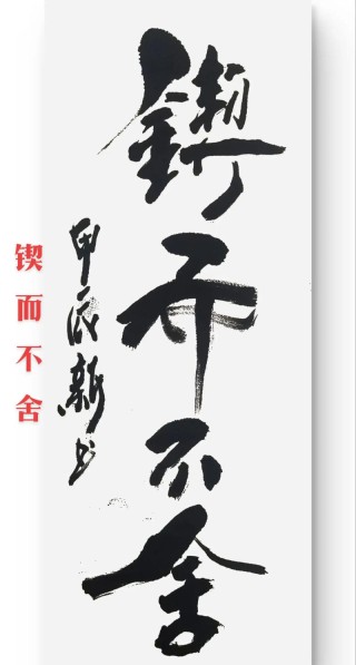 成功贵在坚持，锲而不舍，方得始终