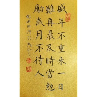 盛年不再是，岁月不待人