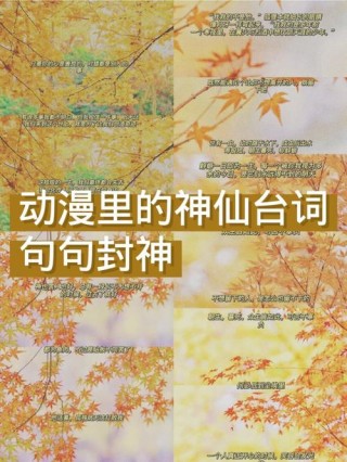 动漫里句句封神的句子