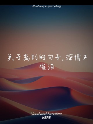 离别的伤痛，感动人心的25句离别短句