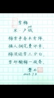 支持雪前耻 （打一字）
