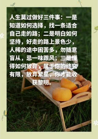 人生就是放弃和选择