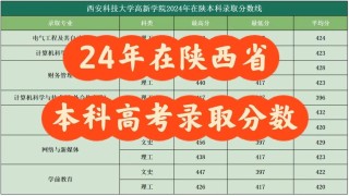 2025年西安科技大学高新学院在山西录取分数线是多少（2025~2023近三年分数位次）