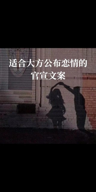 “悄悄在一起的隐晦官宣文案”