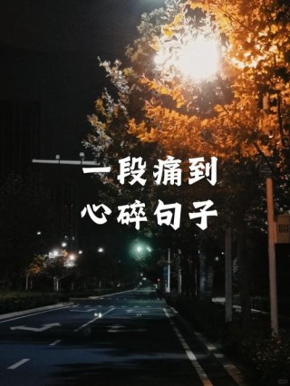 看着想流泪句句痛到心碎的句子