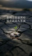 在成熟之前，承受时光的黑暗，成熟的过程是那样不堪