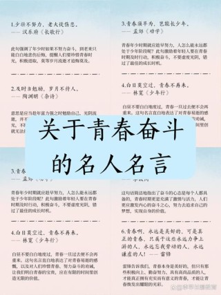 每日摘抄｜青春励志热血的句子