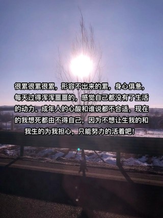生活好累好压抑的句子，生活重压下的心灵挣扎