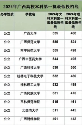 2025广西农业工程职业技术学院录取分数线（在各省录取最低分是多少）