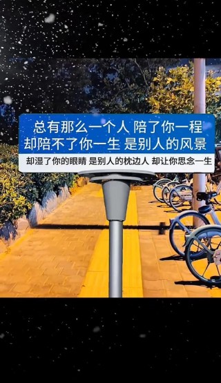有些路，终究要一个人走