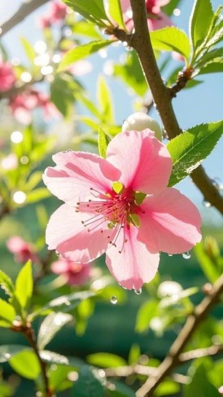 晨露中的桃花（二）