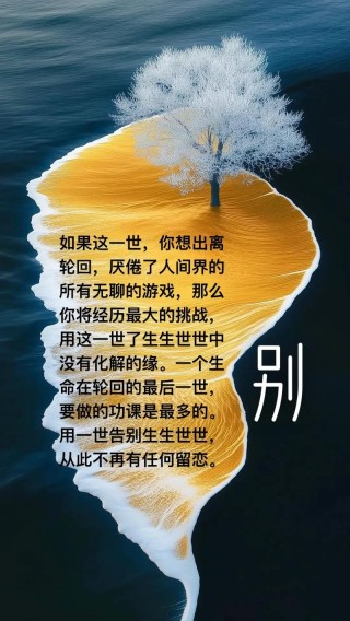 世事无常，也许来不及说再