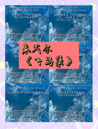 飞鸟集—317/你的目光正落在我的心上