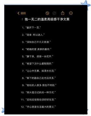 惊艳很久的高级文案短句