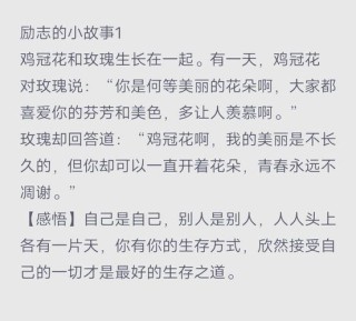 励志故事小故事及感悟，励志小故事，感悟人生的力量与勇气