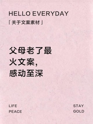 关于父母的泪目文案