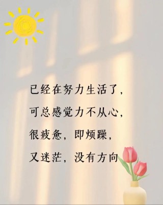 生活很累但值得热爱的正能量的句子