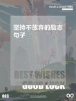 我们失败，只是因为我们不再坚持?励志文章