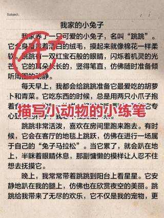 写作积累：描写动物的优美段落，家长收藏啦