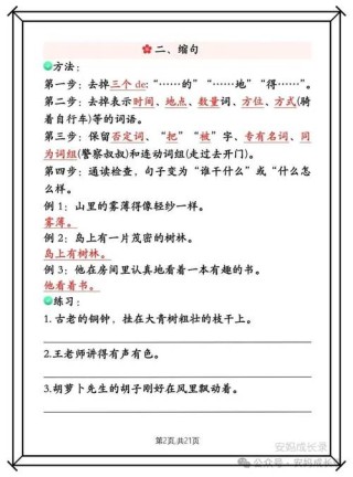 小学三年级语文期末复习：照样子写句子，认真练习，备战期末