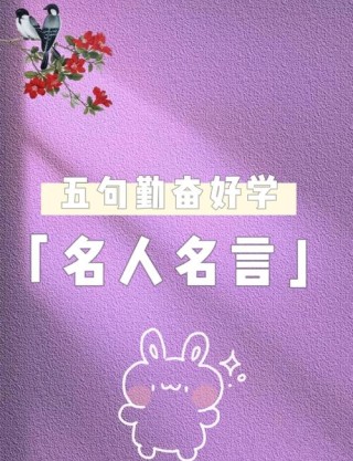 有关于学习的名人名言