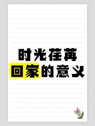 一次有意义的回家