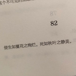 走如夏花，停如秋叶