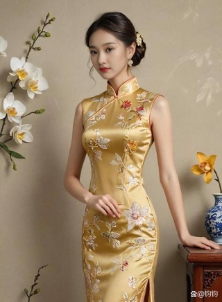 旗袍／裹着诗词的雅韵，摇曳着淡淡的风