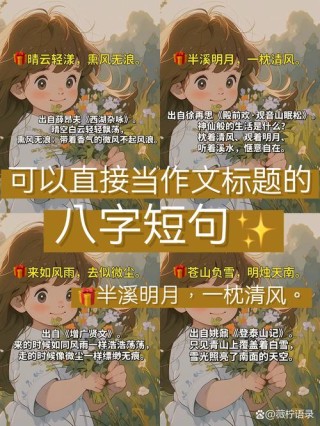 24个很唯美的八字短句，一眼万年！