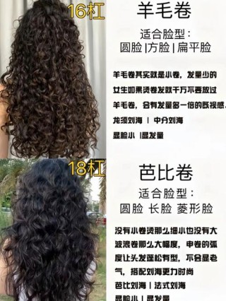 姐妹们我的头发是分两种卷卷的 头顶部分是一号卷