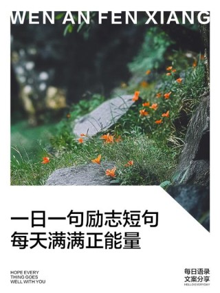 经典人生短句正能量，经典人生短句正能量，珍视当下，勇往直前。