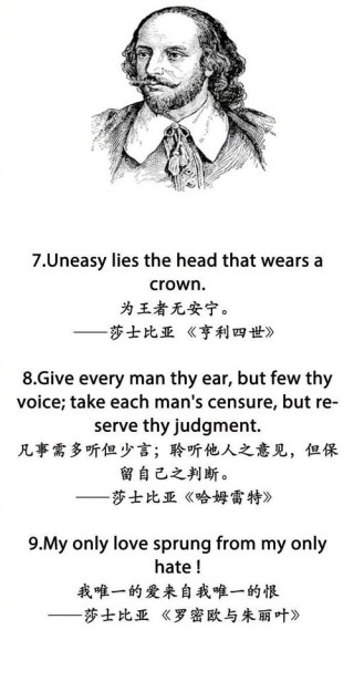书的名言莎士比亚，莎士比亚书中的名言智慧