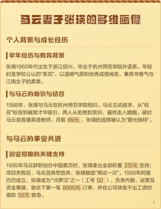 马云老婆张瑛：他能做很多帅男人做不了的事