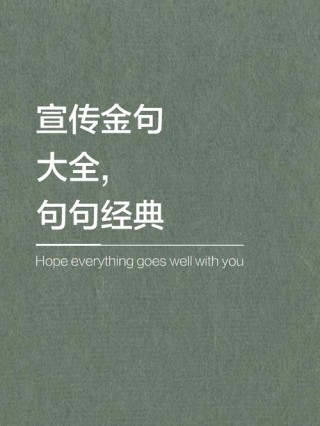 金典语录，金典语录精选