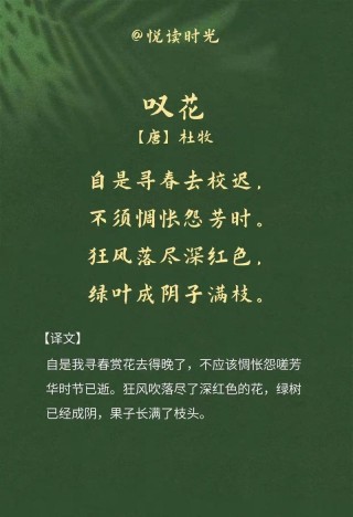 一声怅叹，花垂泪