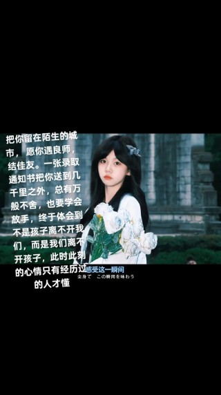 愿你，在陌生的城市，心有慰藉！