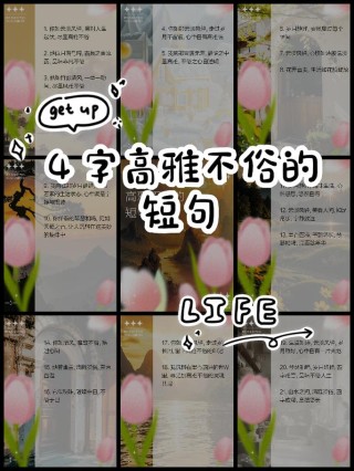 一些经典四字短句（四个字经典句子）