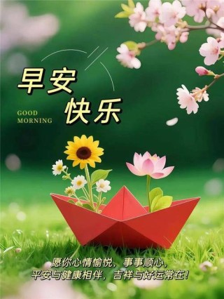 7月最美早上好祝福，一声早安，愿好友开心一整天、幸福每一天