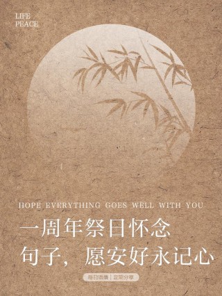 用以纪念，寄以怀念