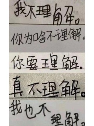 我不明白