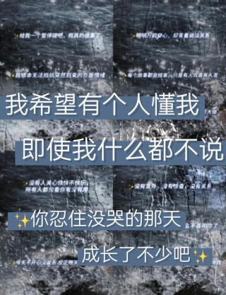 一个人伤心到极致的句子，哪一句戳中了你的泪点？